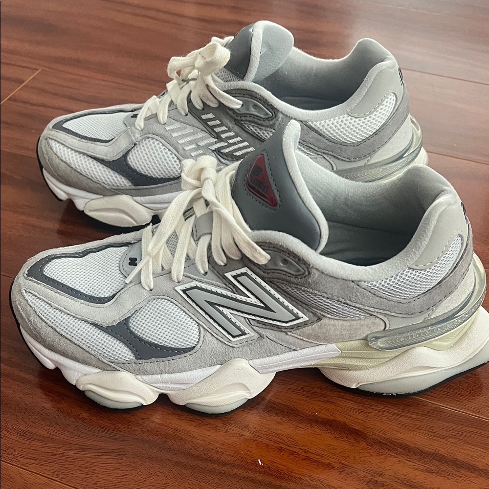 New Balance White and Gray Athletic Shoes